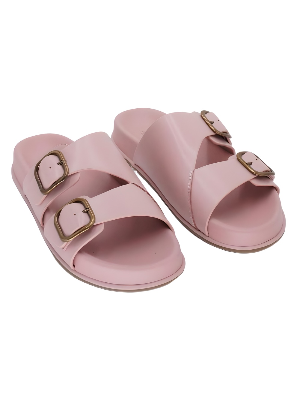 Giani Bernini Zariah Double Strap Slide Footbed Sandals Perennial Rose Size 9M
